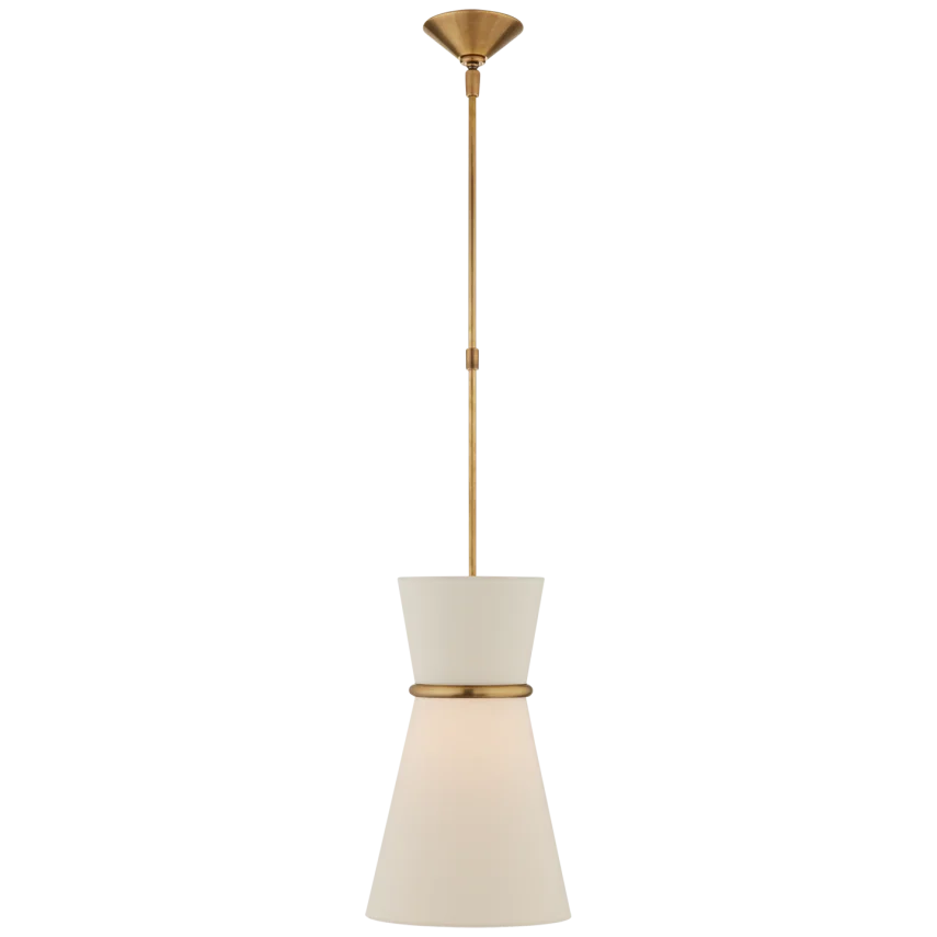 Clarrisa Small Single Pendant-Visual Comfort-VISUAL-ARN 5033HAB-L-PendantsHand-Rubbed Antique Brass-1-France and Son
