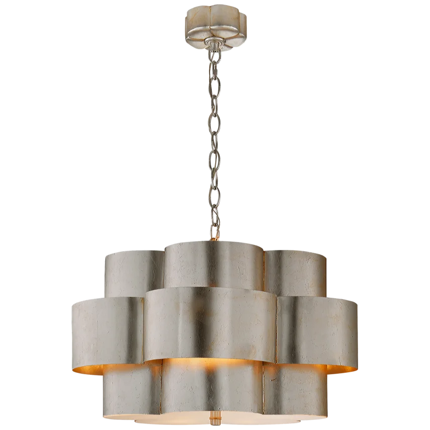 Abelle Hanging Shade-Visual Comfort-VISUAL-ARN 5306BSL-Wall LightingBurnished Silver Leaf-1-France and Son
