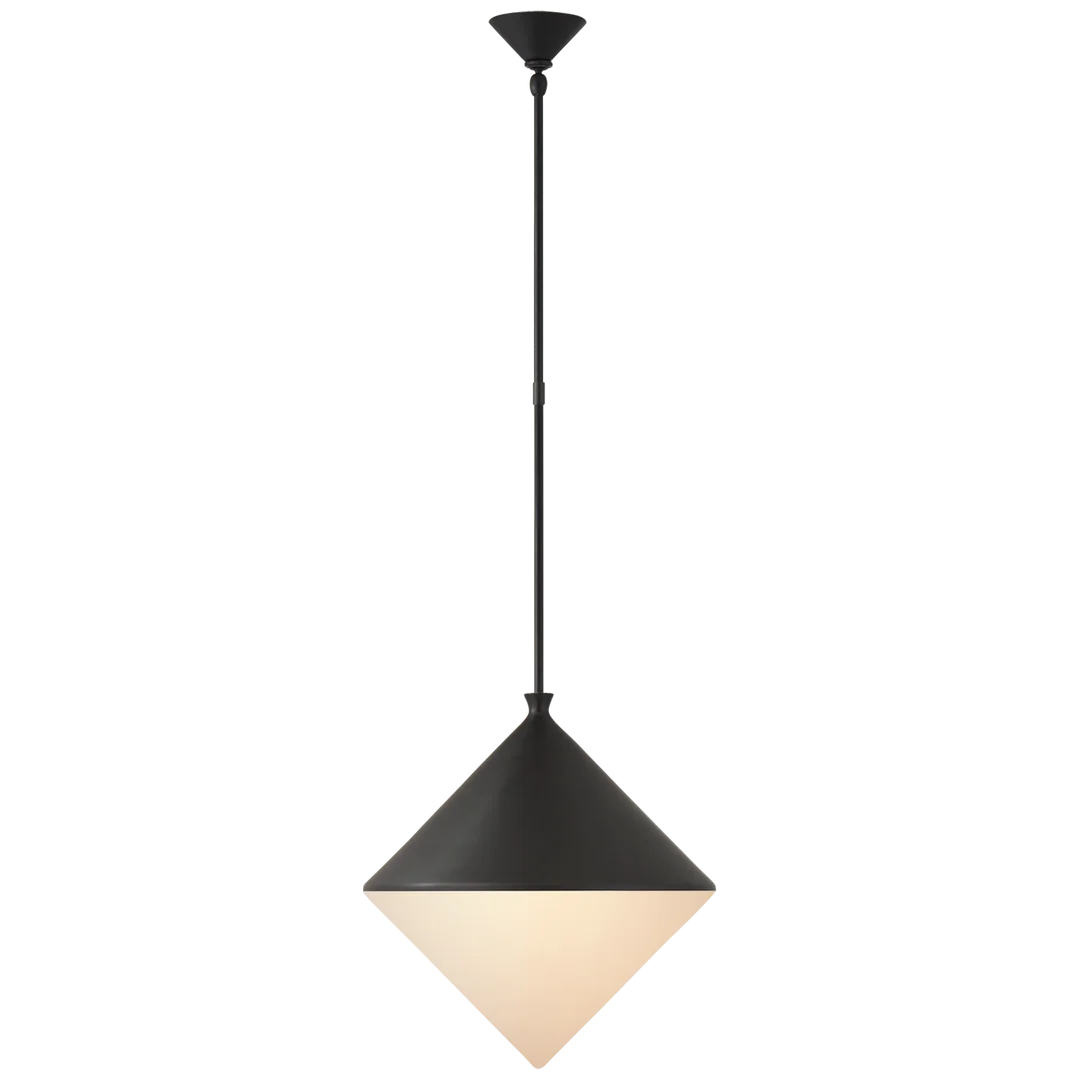 Serbian Large Pendant-Visual Comfort-VISUAL-ARN 5357BLK-WG-PendantsMatte Black-1-France and Son