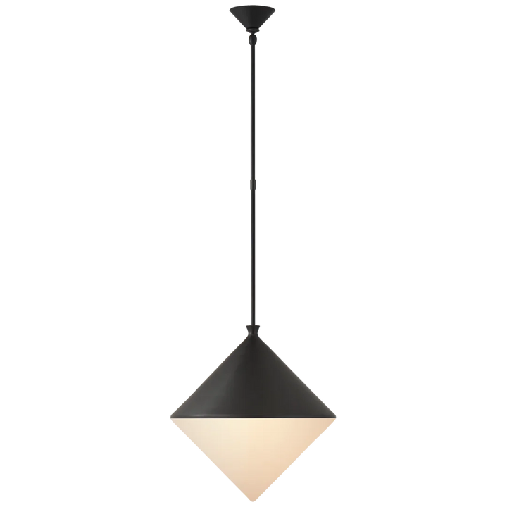 Serbian Large Pendant-Visual Comfort-VISUAL-ARN 5357BLK-WG-PendantsMatte Black-1-France and Son