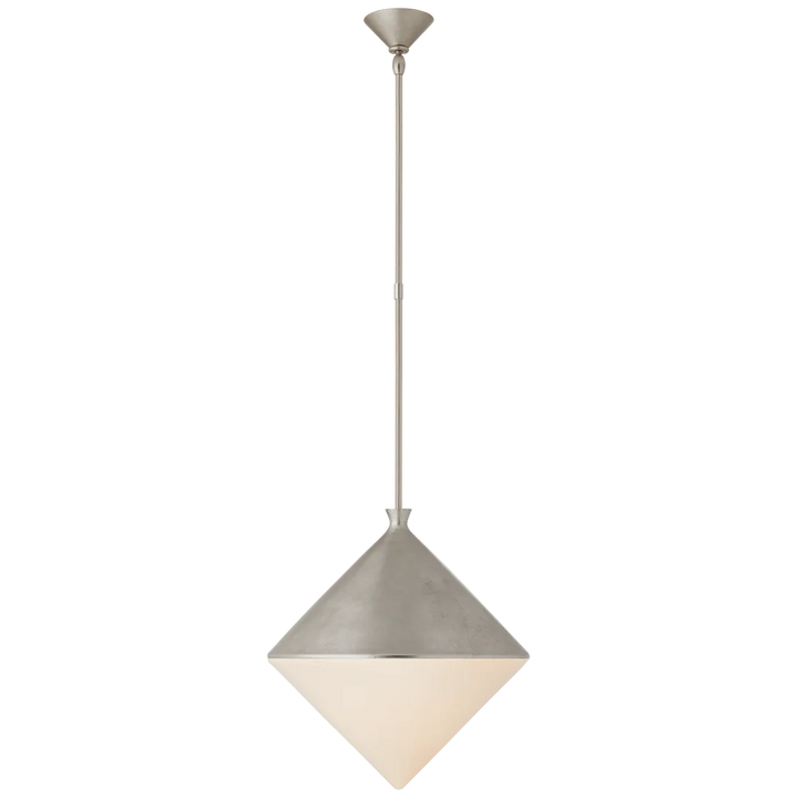 Serbian Large Pendant-Visual Comfort-VISUAL-ARN 5357BSL-WG-PendantsBurnished Silver Leaf-3-France and Son