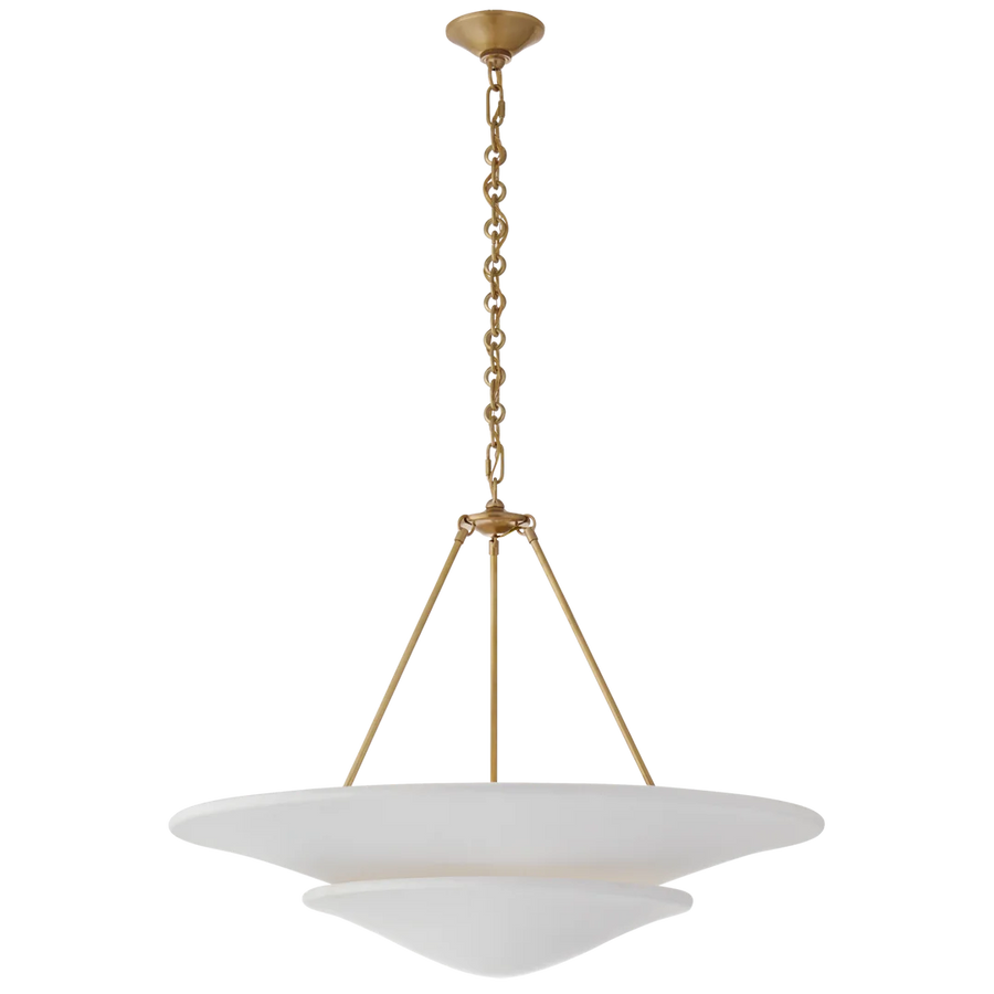 Molly Large Tiered Chandelier-Visual Comfort-VISUAL-ARN 5427HAB-PW-ChandeliersBrass-1-France and Son