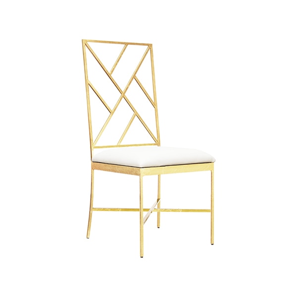 Ashton Fretwork Chair-Worlds Away-WORLD-ASHTON GWHITE-Dining ChairsWhite-Gold Leaf-3-France and Son