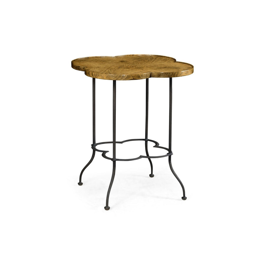 Quatrefoil Lamp Table-Jonathan Charles-JCHARLES-491160-LBC-Side TablesLight Brown Chestnut-1-France and Son