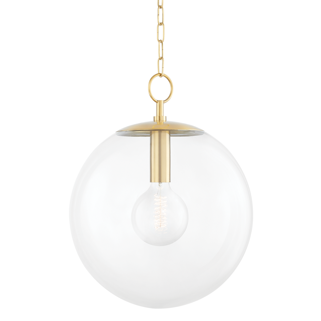 Juliana 1 Light Pendant-Mitzi-HVL-H609701L-AGB-PendantsAged Brass-1-France and Son