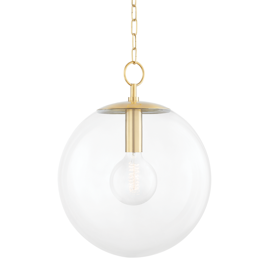 Juliana 1 Light Pendant-Mitzi-HVL-H609701L-AGB-PendantsAged Brass-1-France and Son