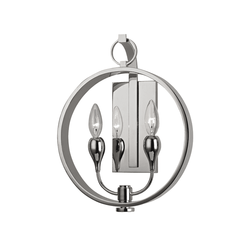 Dresden 2 Light Wall Sconce-Hudson Valley-HVL-6702-PN-Wall LightingPolished Nickel-1-France and Son