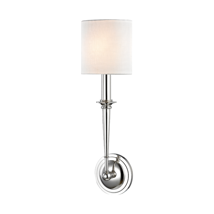 Lourdes 1 Light Wall Sconce-Hudson Valley-HVL-1231-PN-Wall LightingPolished Nickel-3-France and Son