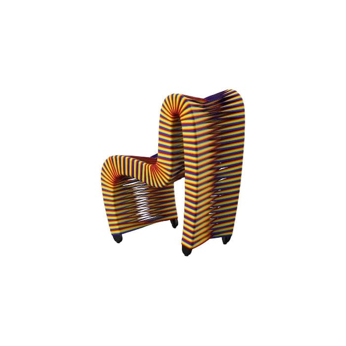 Seat Belt Rainbow Pride Dining Chair-Phillips Collection-PHIL-B2061RP-Dining Chairs-4-France and Son