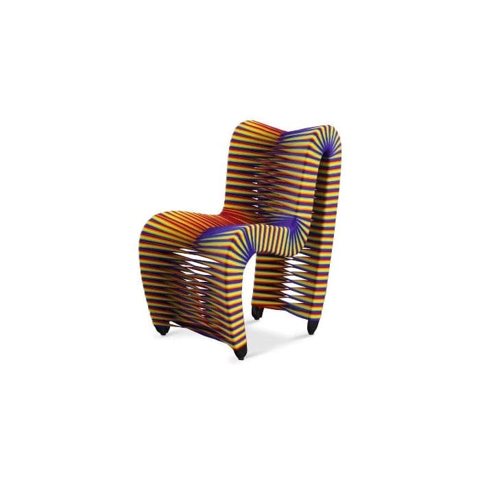 Seat Belt Rainbow Pride Dining Chair-Phillips Collection-PHIL-B2061RP-Dining Chairs-1-France and Son