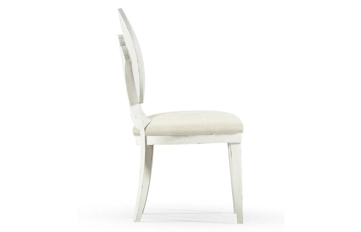 Arid Oval Back Side Chair-Jonathan Charles-JCHARLES-002-2-121-CHK-Dining Chairs-4-France and Son