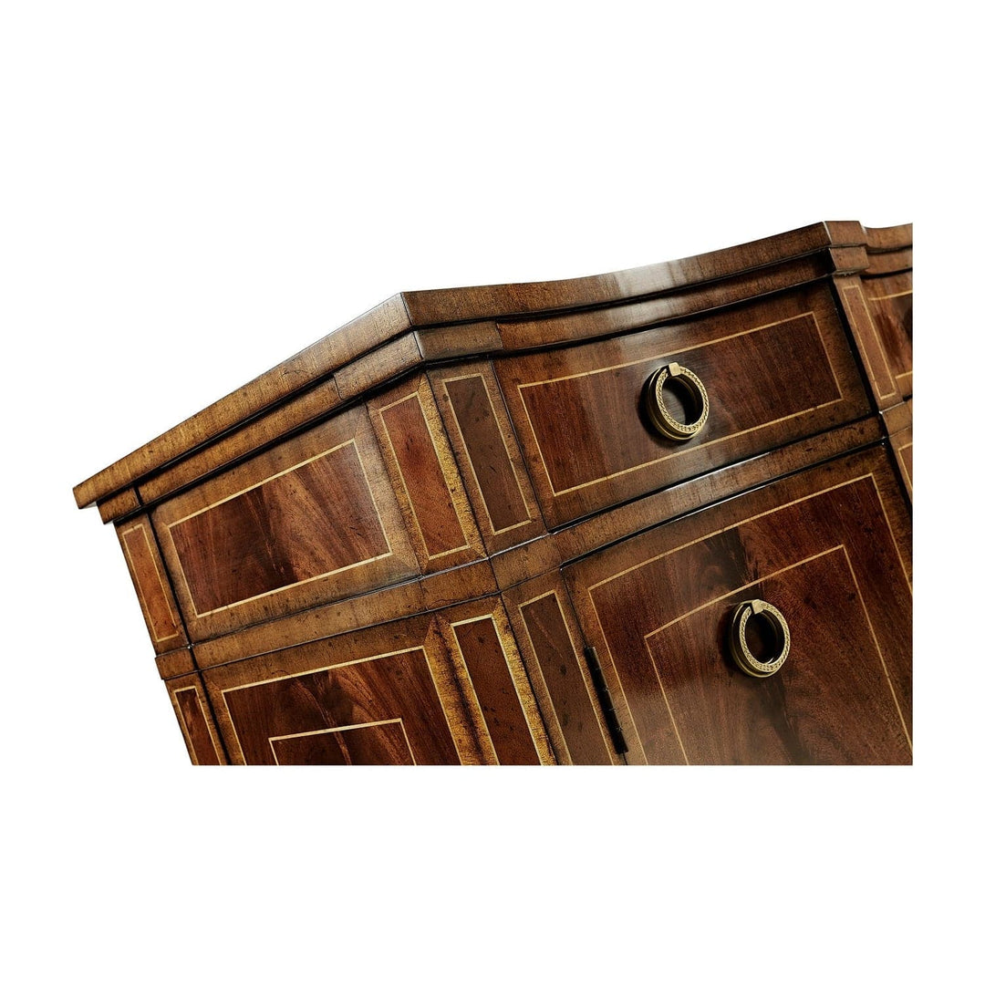 Buckingham Serpentine Mahogany Sideboard-Jonathan Charles-JCHARLES-494662-MAH-Sideboards & Credenzas-3-France and Son