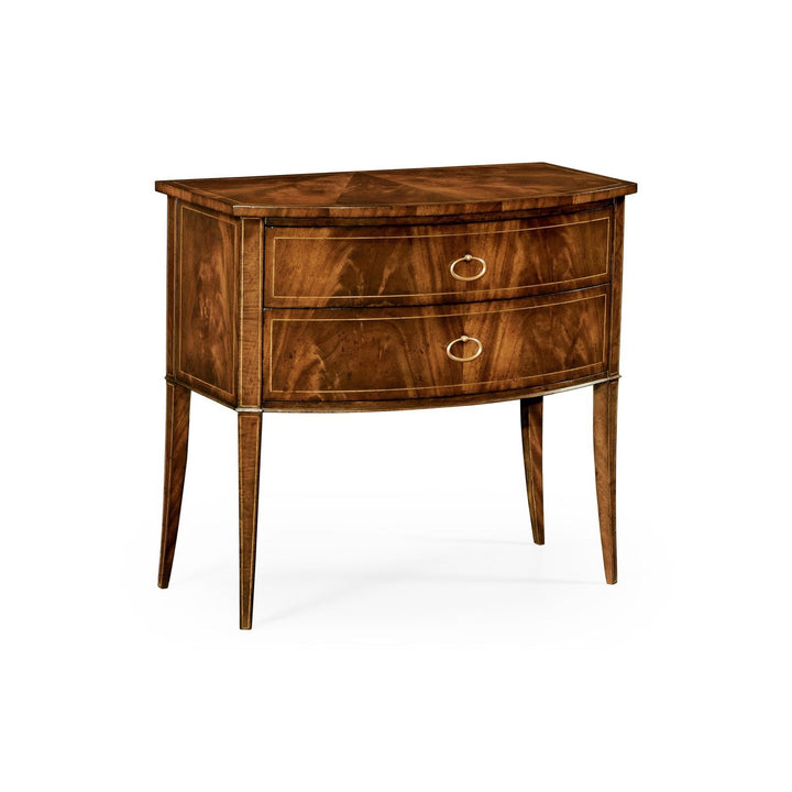 Biedermeier style mahogany bow front chest-Jonathan Charles-JCHARLES-494023-LAM-Dressers-1-France and Son