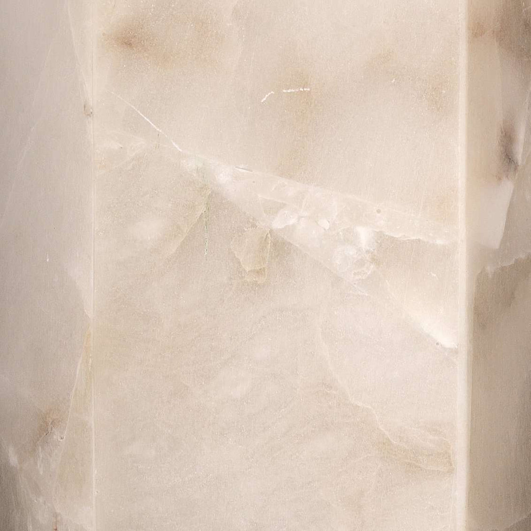 Borealis Hexagon Wall Sconce in Alabaster-Jamie Young-JAMIEYO-4BORE-SCAL-Wall Lighting-2-France and Son