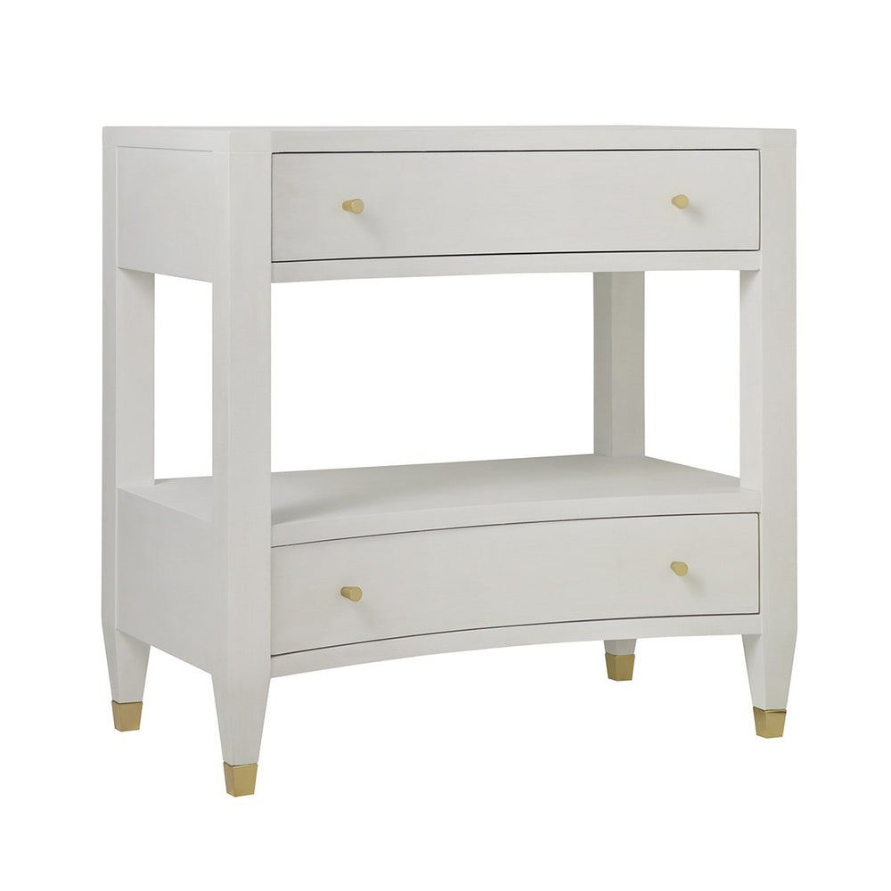 White Linen Nightstand-Modern History-MODERN-MH964F01-Nightstands-2-France and Son