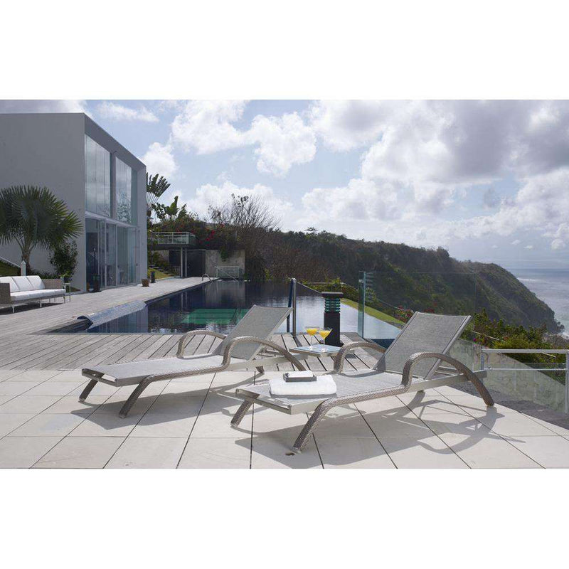 North Chaise Lounge by Skyline Design-Skyline Design-SKYLINE-22853-SW-Outdoor ChaisesSilver Walnut-2-France and Son