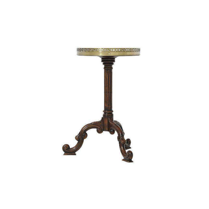 Radiating Parquetry Accent Table-Theodore Alexander-THEO-5005-022-Side Tables-3-France and Son
