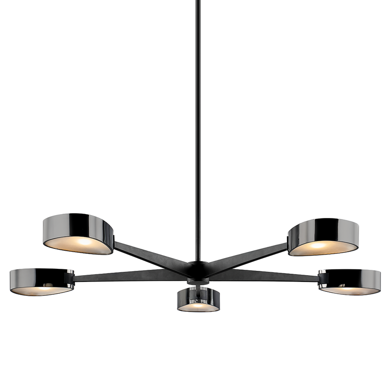 Allisio Chandelier-Troy Lighting-TROY-F7335-Chandeliers5 Ligths-Black-1-France and Son