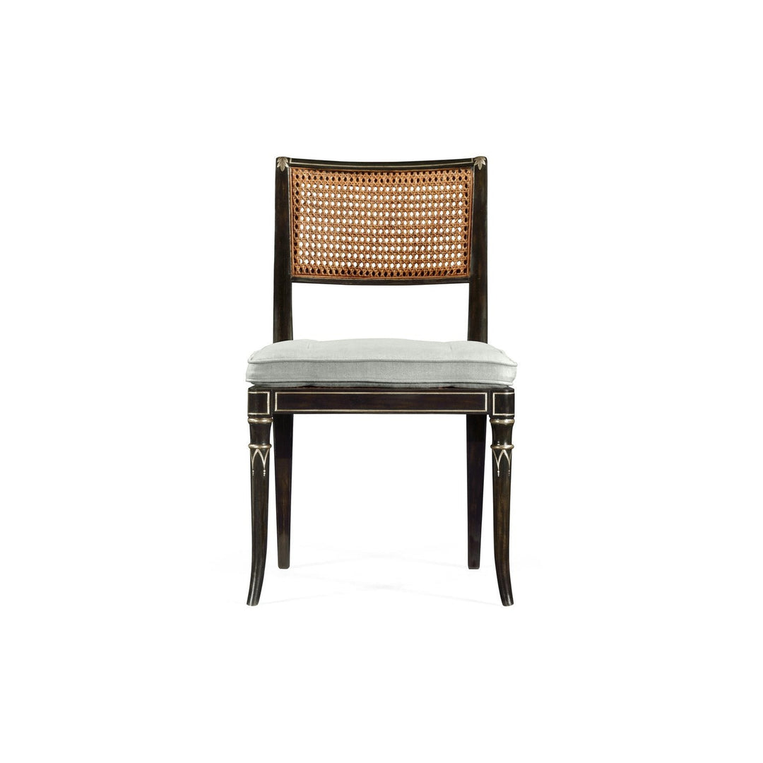 Linden Charcoal Wash Dining Side Chair-Jonathan Charles-JCHARLES-530121-SC-CHW-Dining Chairs-2-France and Son
