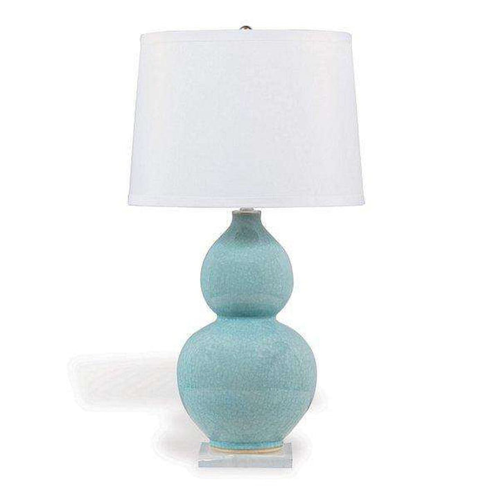 Pearl Blue Lamp 32"H