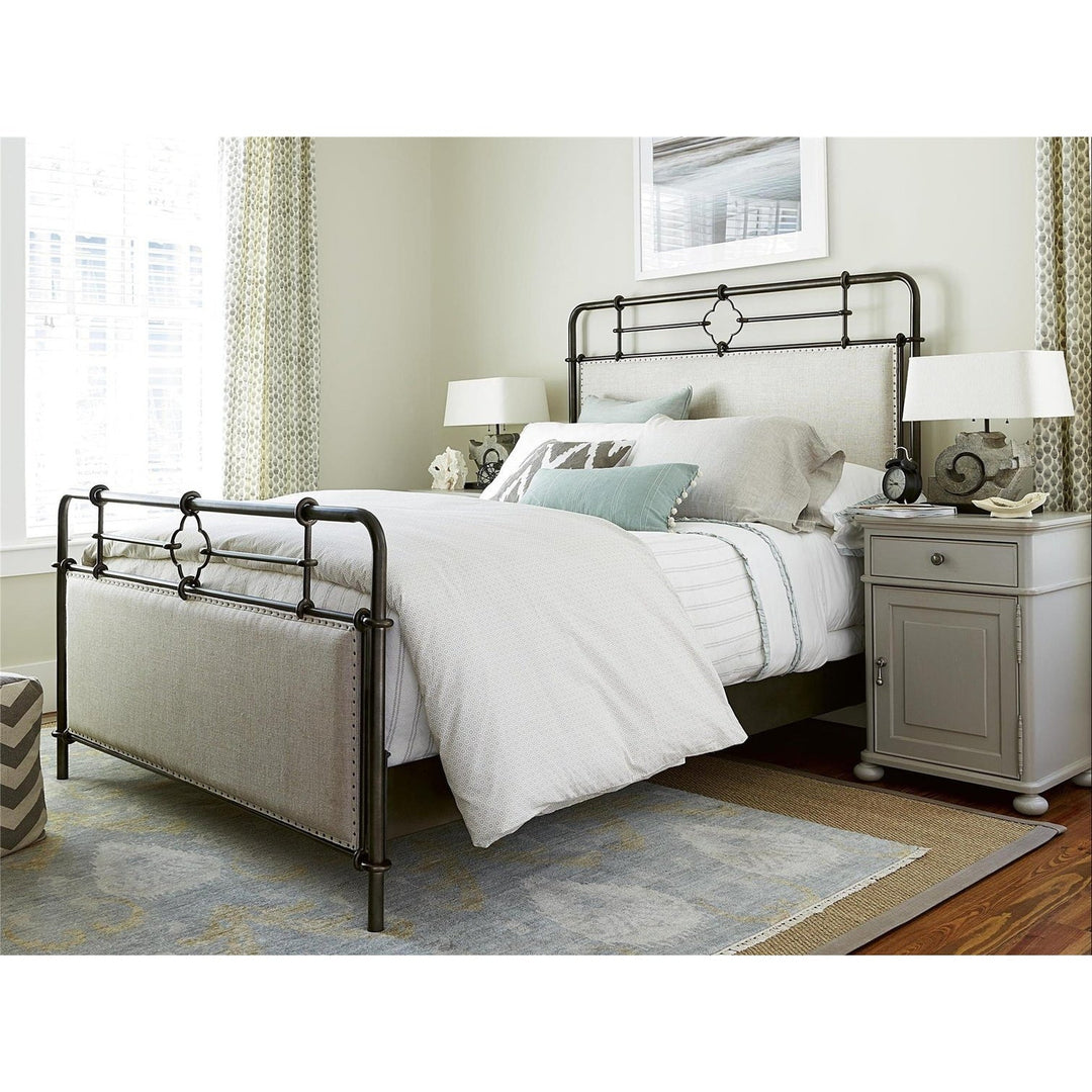 Curated Upholstered Metal Bed-Universal Furniture-UNIV-596320B-BedsKing-4-France and Son