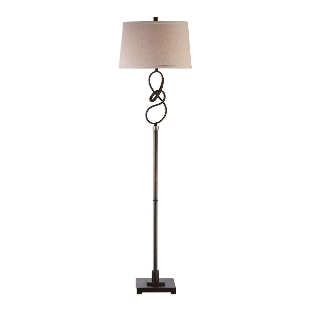 Tenley Twisted Bronze Floor Lamp-Uttermost-UTTM-28129-1-Floor Lamps-1-France and Son