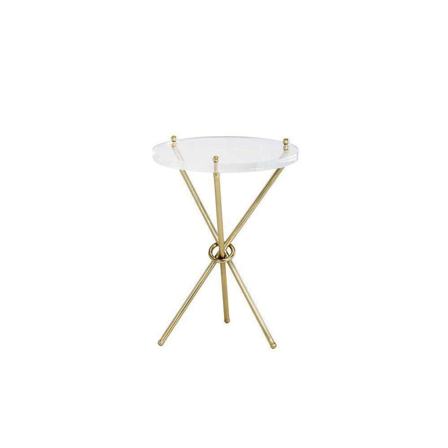 Cher Side Table-Sunpan-SUNPAN-101707-Side TablesBrass-1-France and Son