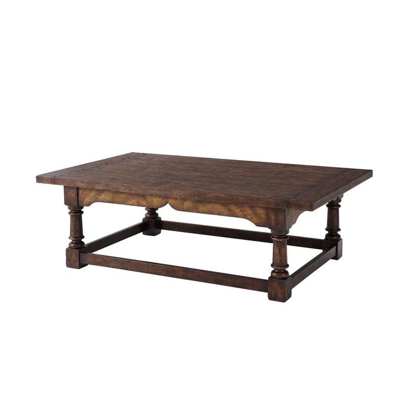Victory Oak Cocktail Table-Theodore Alexander-THEO-AL51041-Coffee Tables-1-France and Son