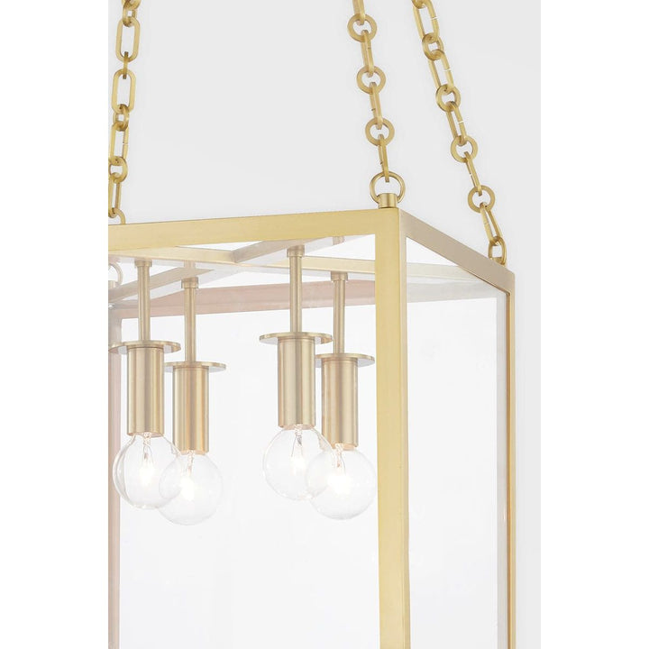 Catskill 8 Light Large Pendant-Hudson Valley-HVL-4124-AGB-PendantsAged Brass-6-France and Son