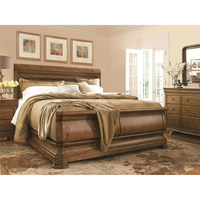 New Lou Louie P's Sleigh Bed-Universal Furniture-UNIV-07177B-BedsCal King-1-France and Son