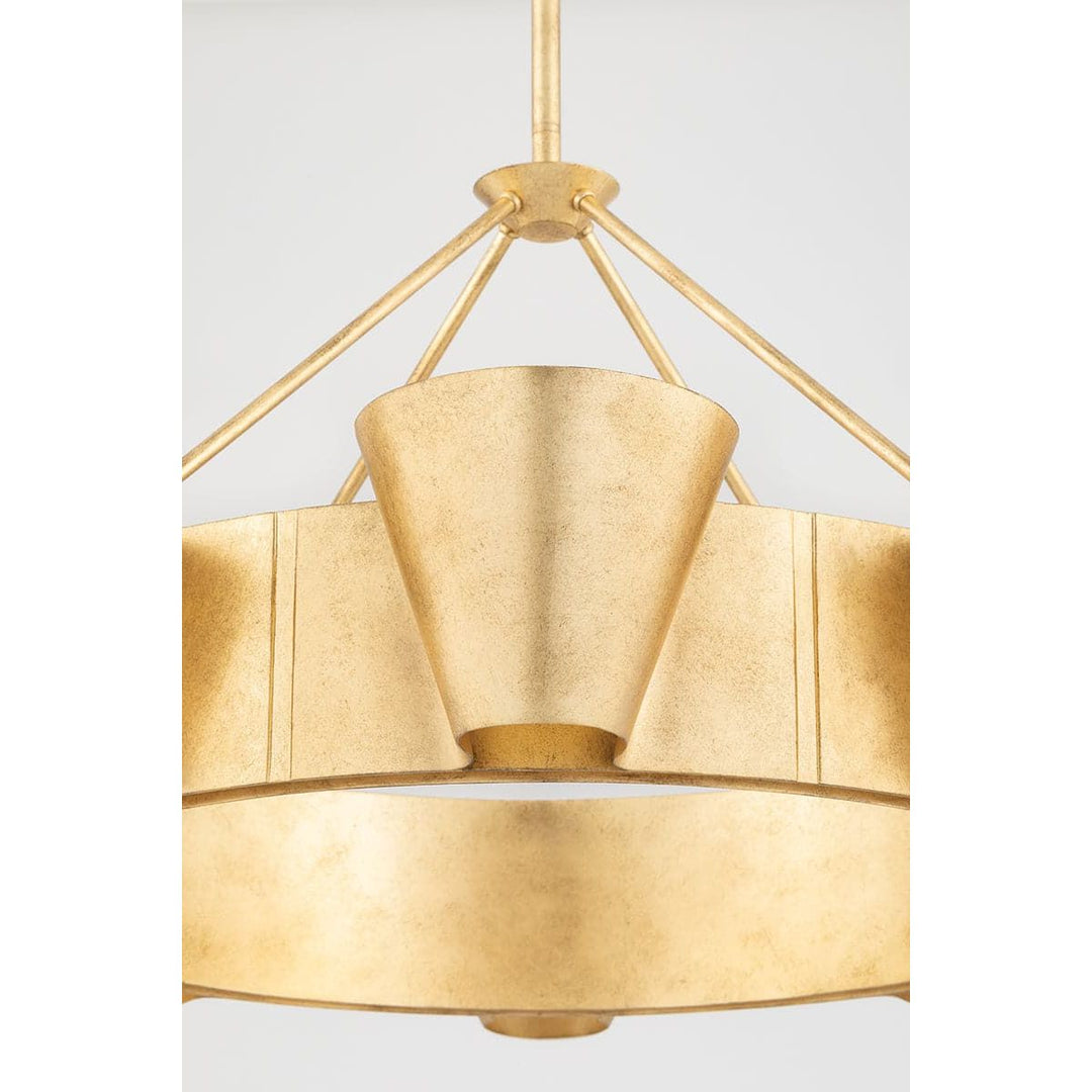 Reeve 8 Light Chandelier Vintage Gold Leaf-Hudson Valley-HVL-5638-VGL-Chandeliers-4-France and Son