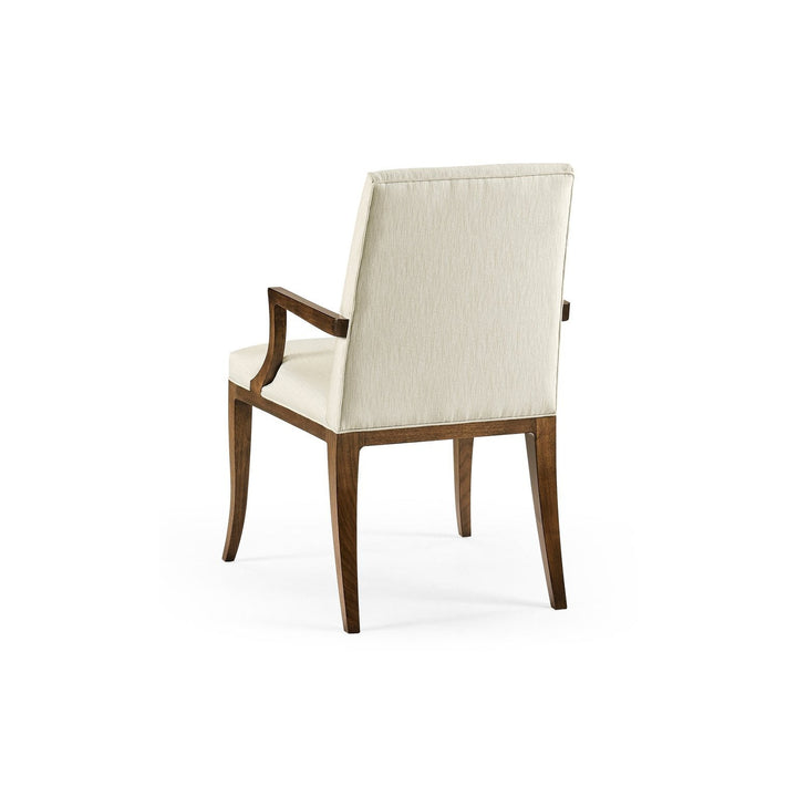 Toulouse Arm Chair-Jonathan Charles-JCHARLES-500349-AC-WTL-F300-Dining Chairs-3-France and Son