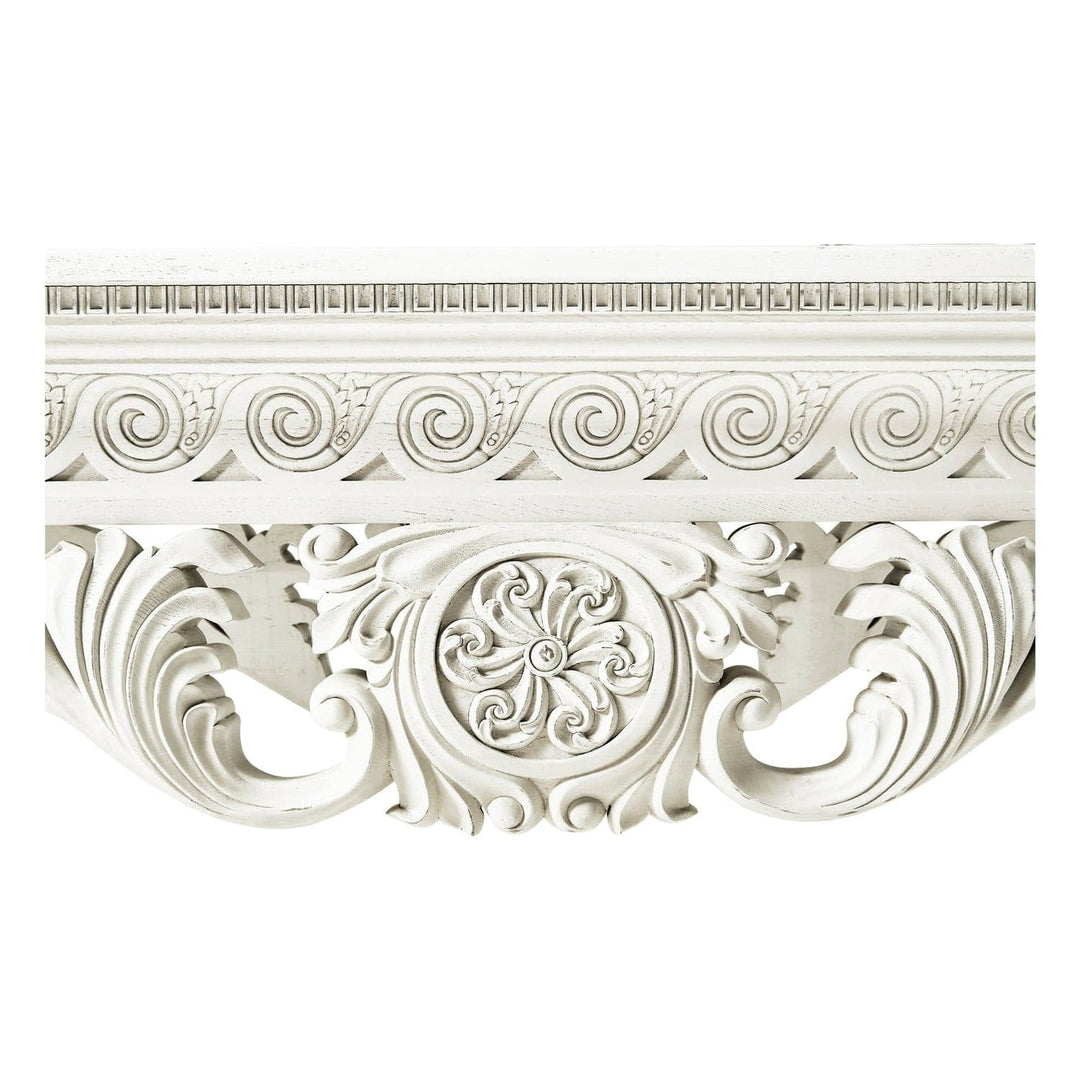 Incus Carved Console Table-Jonathan Charles-JCHARLES-002-3-440-CHK-Console TablesWhite-5-France and Son