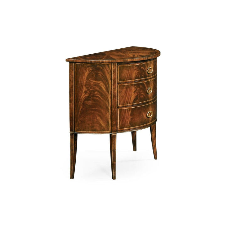 Biedermeier Style Mahogany Demilune Cabinet-Jonathan Charles-JCHARLES-494004-LAM-Bookcases & Cabinets-3-France and Son