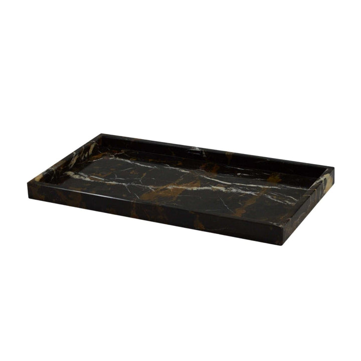 Myrtus Collection Large Amenity Tray-Marble Crafter-MC-BA02-72BG-TraysBlack & Gold Marble-2-France and Son