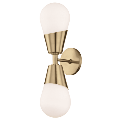 Cora 2 Light Wall Sconce-Mitzi-HVL-H101102-AGB-Wall LightingAged Brass-1-France and Son