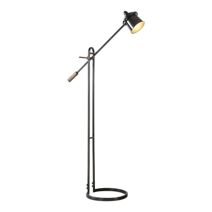 Chisum Dark Bronze Floor Lamp-Uttermost-UTTM-28122-1-Floor Lamps-1-France and Son