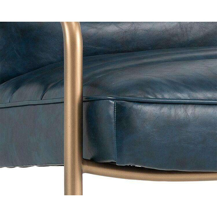 Lincoln Lounge Chair - Rustic Bronze-Sunpan-SUNPAN-102586-Lounge ChairsBlue-8-France and Son