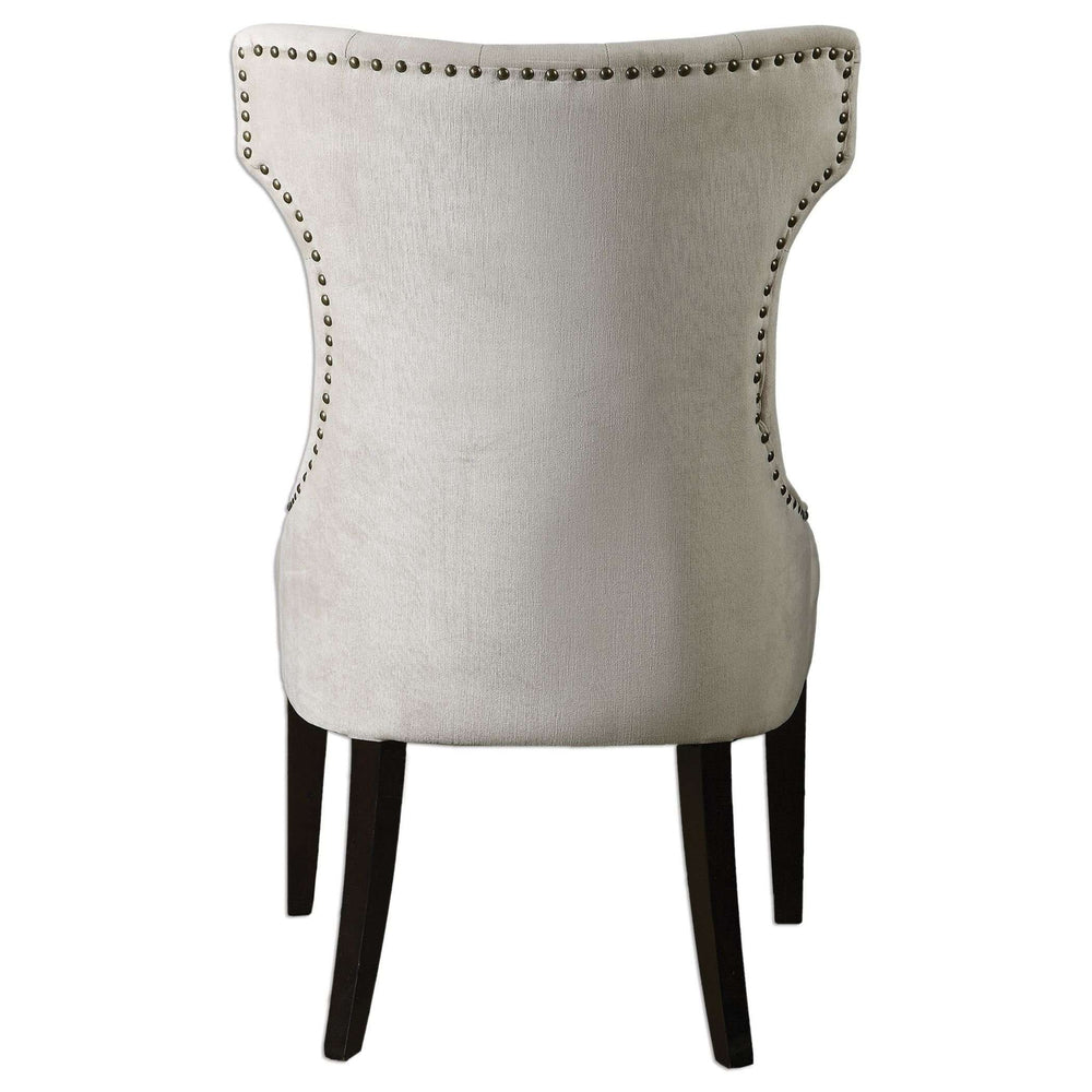 Arlette Tufted Wing Chair-Uttermost-UTTM-23239-Lounge Chairs-2-France and Son