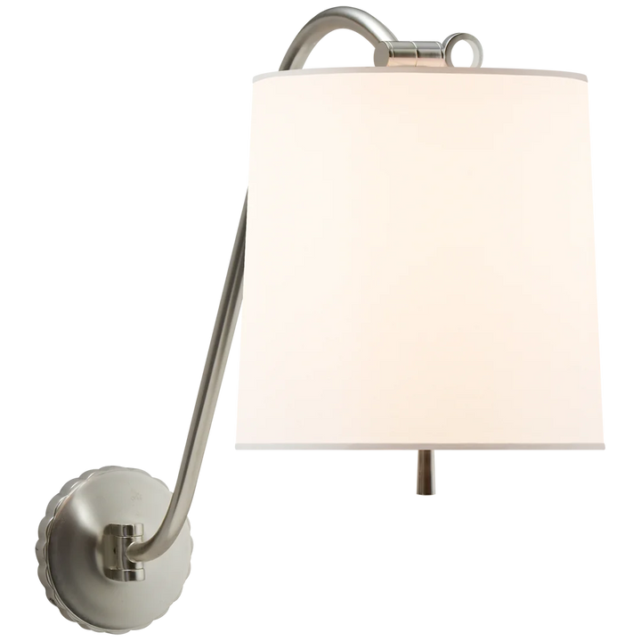 Underwood Sconce-Visual Comfort-VISUAL-BBL 2010SS-S-Wall LightingSoft Silver-Silk Shade-8-France and Son