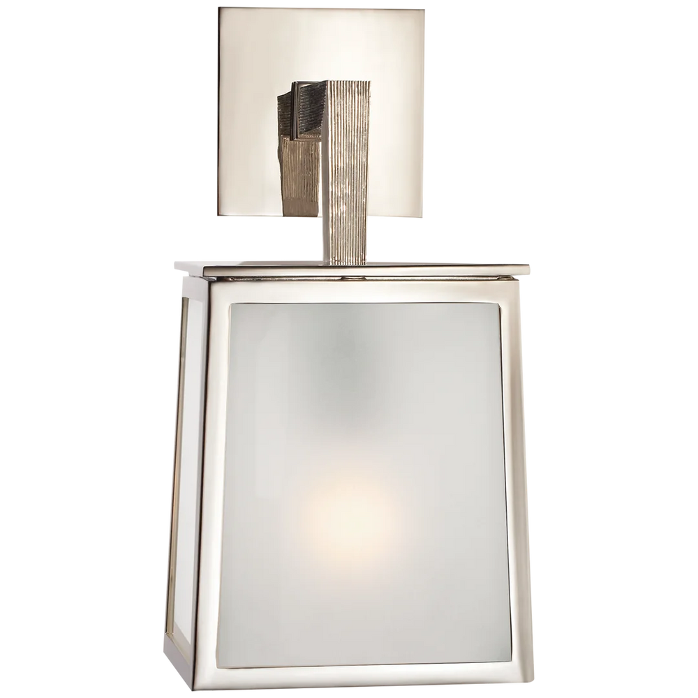 Olla Small Sconce-Visual Comfort-VISUAL-BBL 2070PN-FG-Wall LightingPolished Nickel-Frosted Glass-2-France and Son