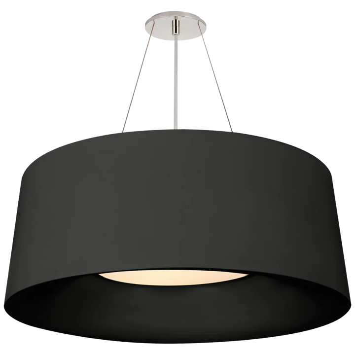 Hanny Medium Hanging Shade-Visual Comfort-VISUAL-BBL 5090BLK-PendantsMatte Black-1-France and Son