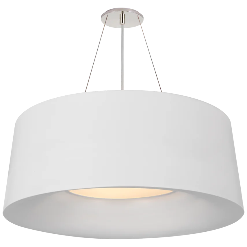 Hanny Medium Hanging Shade-Visual Comfort-VISUAL-BBL 5090WHT-PendantsMatte White-4-France and Son