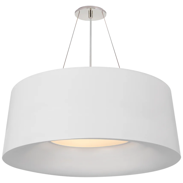 Hanny Medium Hanging Shade-Visual Comfort-VISUAL-BBL 5090WHT-PendantsMatte White-4-France and Son