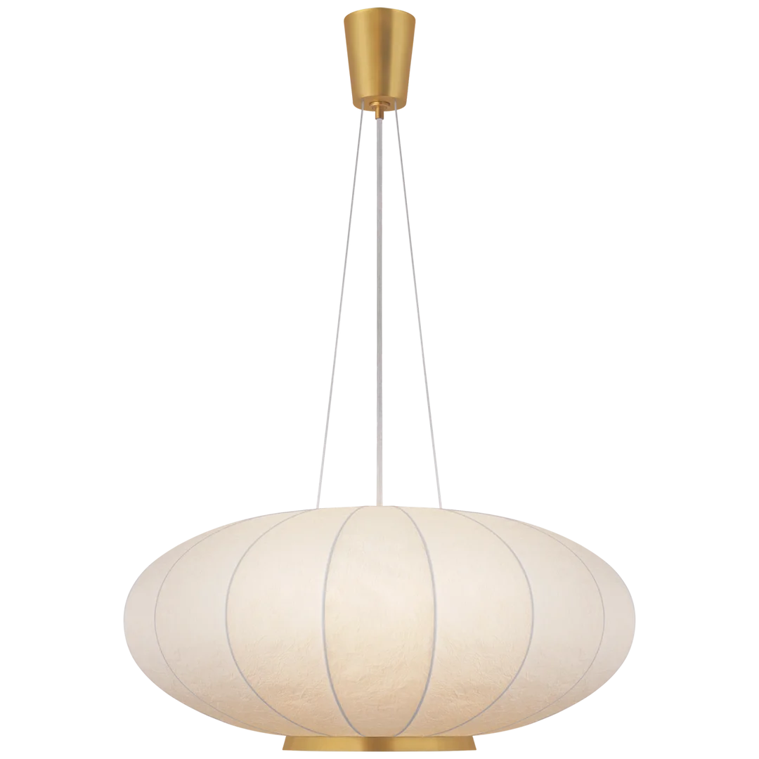 Para Moon Large Hanging Shade-Visual Comfort-VISUAL-BBL 5123SB-RP-PendantsBrass-5-France and Son