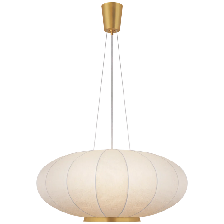 Para Moon Large Hanging Shade-Visual Comfort-VISUAL-BBL 5123SB-RP-PendantsBrass-5-France and Son