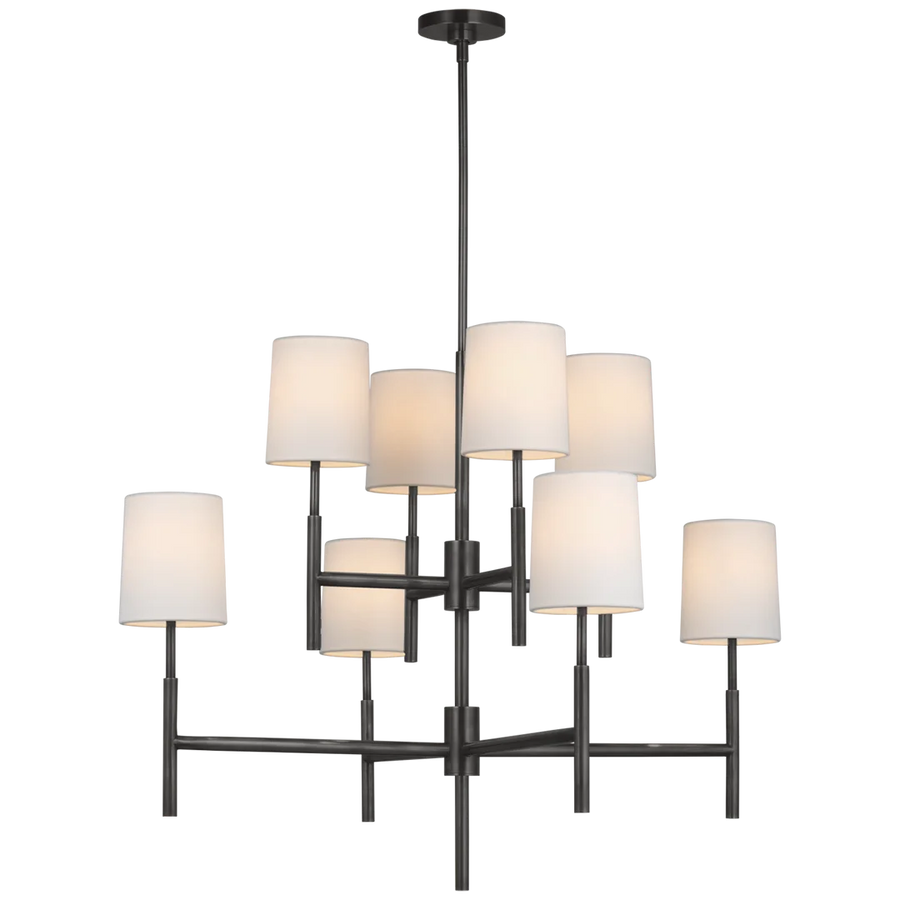 Ciara Large Two Tier Chandelier-Visual Comfort-VISUAL-BBL 5173BZ-L-Chandeliers-1-France and Son