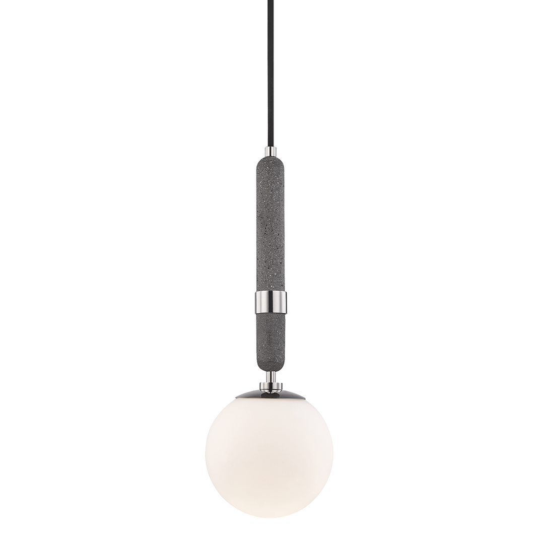 Brielle 1 Light Pendant-Mitzi-HVL-H289701S-PN-PendantsPolished Nickel-Small-4-France and Son