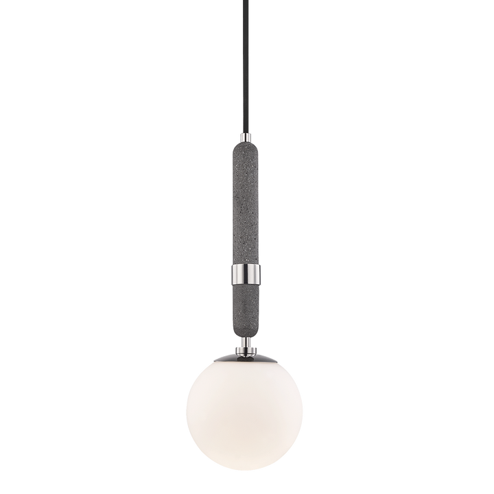 Brielle 1 Light Pendant-Mitzi-HVL-H289701S-PN-PendantsPolished Nickel-Small-4-France and Son