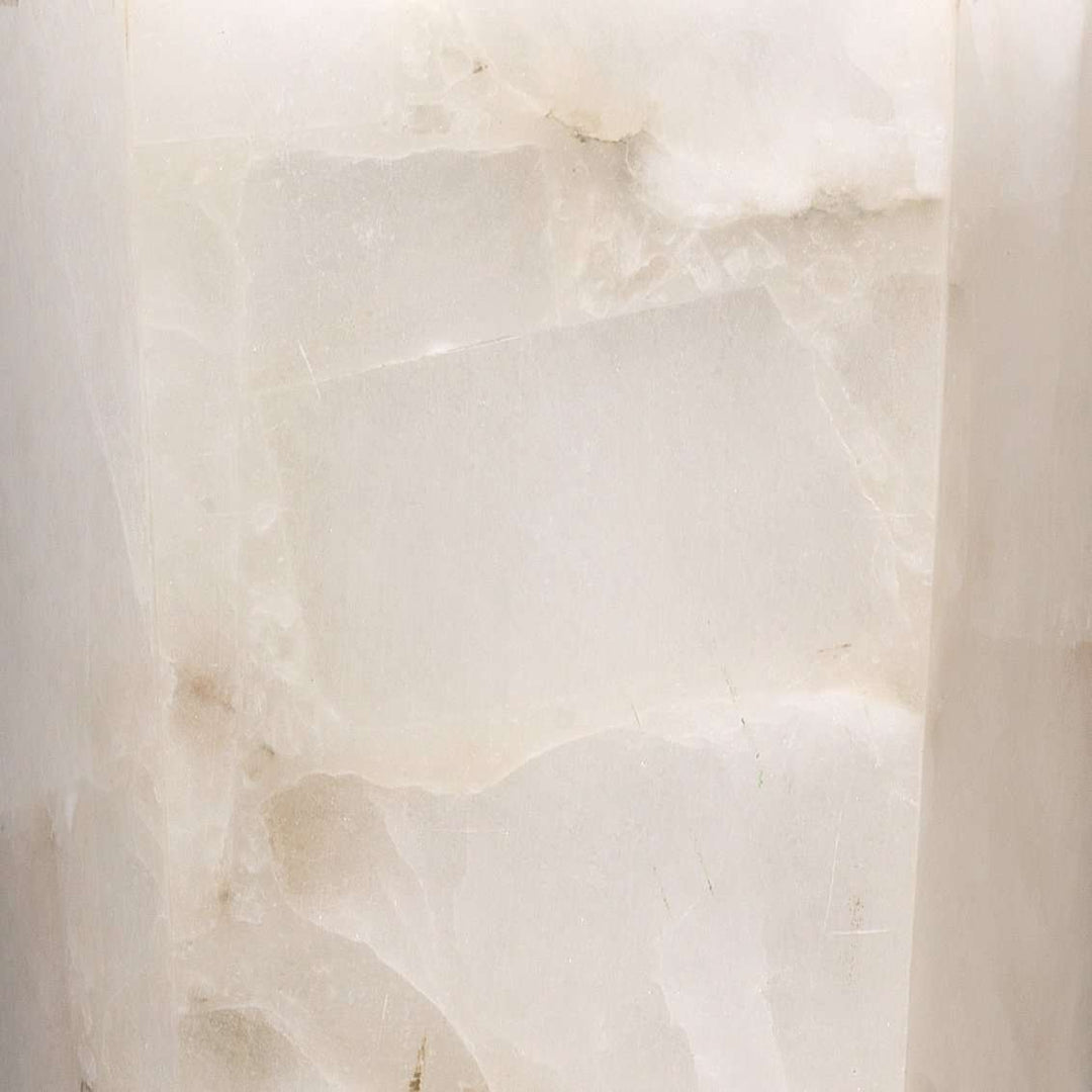 Borealis Tall Hexagon Wall Sconce in Alabaster-Jamie Young-JAMIEYO-4BORE-TLAL-Wall Lighting-2-France and Son